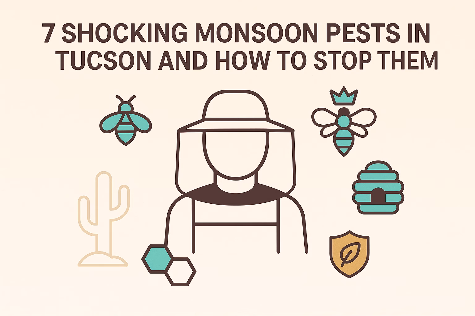 7 shocking monsoon pests in Tucson, including bees and a cactus, with tips on how to manage them.